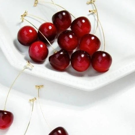 Forbidden Cherry Drop earrings – Heart + Honey
