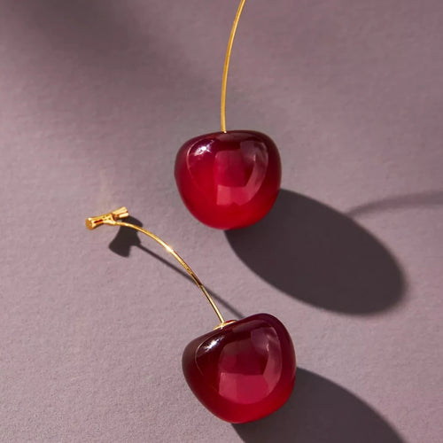 Forbidden Cherry Drop earrings